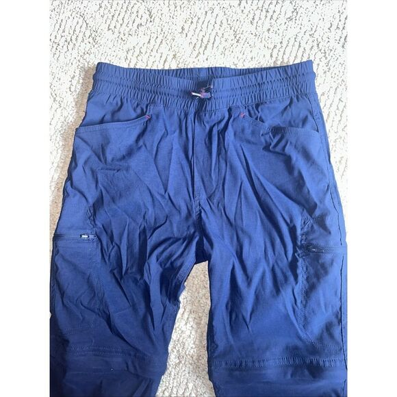 Boys Eddie Bauer Youth Convertible Jogger Pants Shorts Navy Blue Large 14/16 - Picture 5 of 6